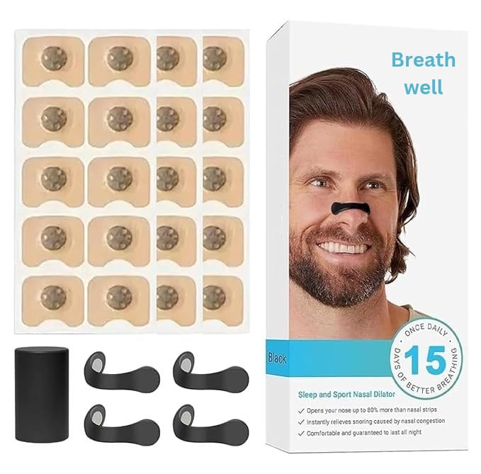 Magnetic Nose Strips for Breathing
